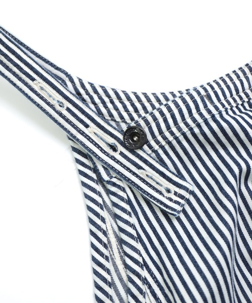 OMNIGOD womens / オムニゴッド] ヒッコリーデニム ノースリーブ