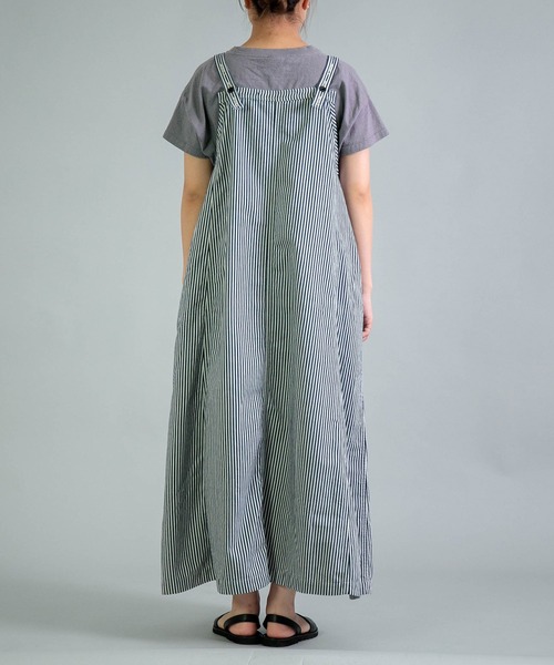 OMNIGOD womens / オムニゴッド] ヒッコリーデニム ノースリーブ