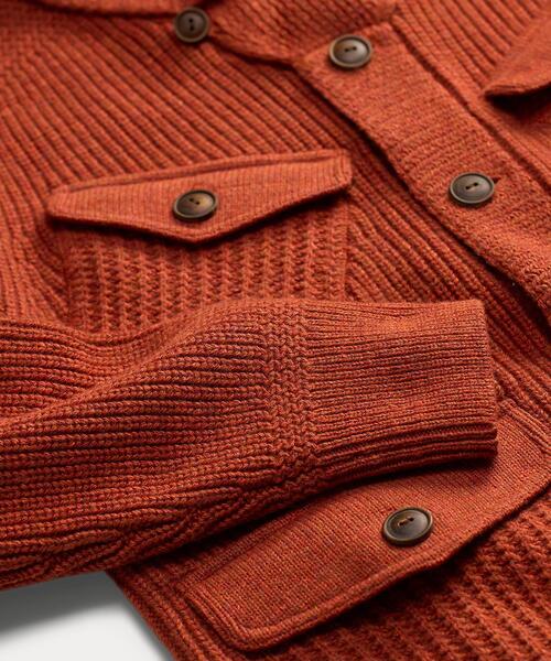 RRL(ダブル アール エル)の「ウールコットン ショールカラー カーディガン(カーディガン/ボレロ・メンズ・オレンジ・L/M/S/XXL/XS/XL)」の7枚目の写真