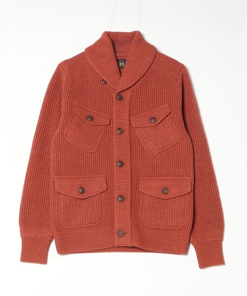 RRL(ダブル アール エル)の「ウールコットン ショールカラー カーディガン(カーディガン/ボレロ・メンズ・オレンジ・L/M/S/XXL/XS/XL)」の3枚目の写真
