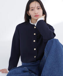 NATURAL BEAUTY BASIC（ナチュラルビューティーベーシック）の「◇フリルドッキングニットジャケット（カーディガン/ボレロ）」