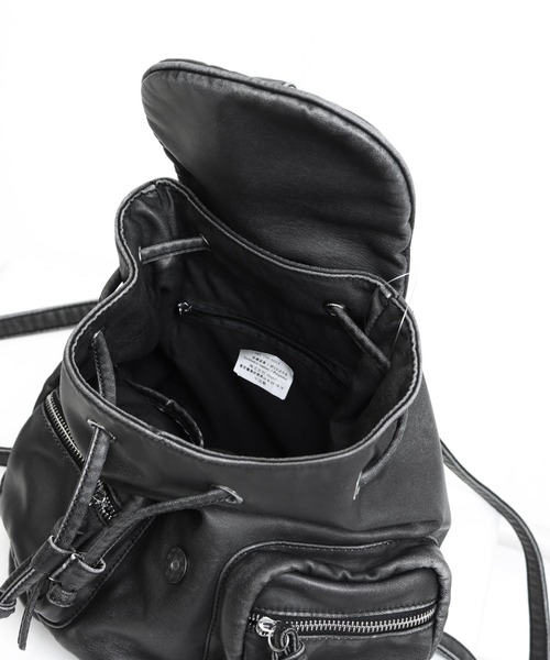 ANAP(アナップ)の「vintage加工フェイクレザーリュック(バックパック/リュック・レディース・グレー/ブラック・F)」の12枚目の写真