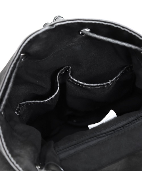ANAP(アナップ)の「vintage加工フェイクレザーリュック(バックパック/リュック・レディース・グレー/ブラック・F)」の13枚目の写真