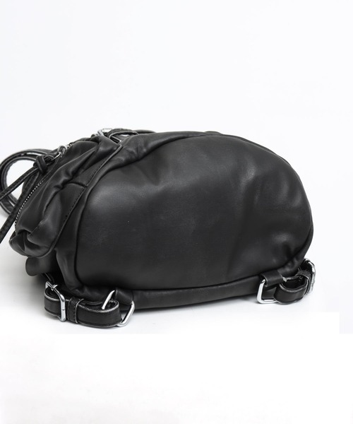 ANAP(アナップ)の「vintage加工フェイクレザーリュック(バックパック/リュック・レディース・グレー/ブラック・F)」の10枚目の写真