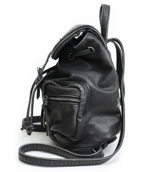 ANAP(アナップ)の「vintage加工フェイクレザーリュック(バックパック/リュック・レディース・グレー/ブラック・F)」の8枚目の写真