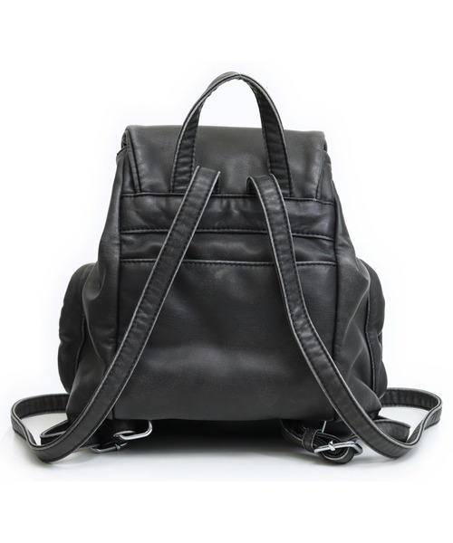 ANAP(アナップ)の「vintage加工フェイクレザーリュック(バックパック/リュック・レディース・グレー/ブラック・F)」の9枚目の写真