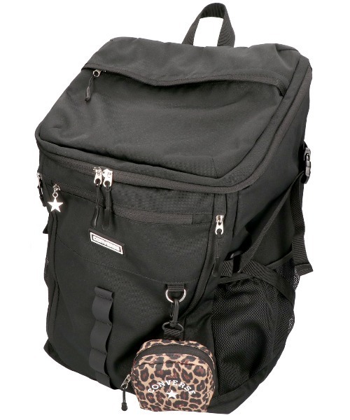 CONVERSE(コンバース)の「【CONVERSE/コンバース】RUBBER PATCH BOX BACKPACK / ボックスバックパック(バックパック/リュック・レディース・ブラック/アイボリー/ベージュ/シルバー・FREE)」の13枚目の写真
