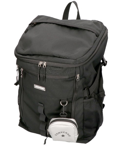 CONVERSE(コンバース)の「【CONVERSE/コンバース】RUBBER PATCH BOX BACKPACK / ボックスバックパック(バックパック/リュック・レディース・ブラック/アイボリー/ベージュ/シルバー・FREE)」の17枚目の写真