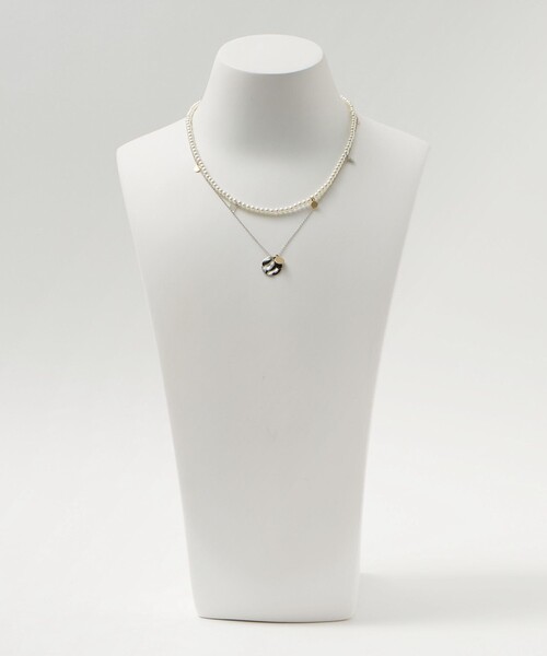 EMMEL REFINES(エメルリファインズ)の「<EMMEL REFINES>EM フェイクパール×ラウンドトップ ネックレス セット(ネックレス・レディース・シルバー・FREE)」の9枚目の写真
