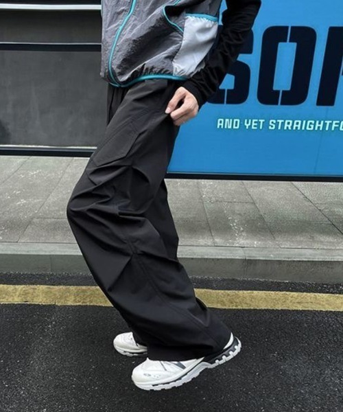 KELVIN（ケルヴァン）の「Cargo Easy Wide Pants カーゴイージーワイドパンツ（カーゴパンツ・メンズ・ライトグレー/ブラック・MEDIUM/LARGE）」の9枚目の写真