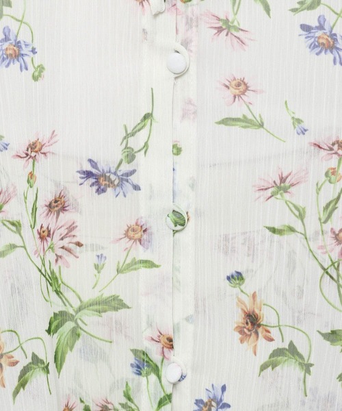 mysty woman（ミスティウーマン）の「楊柳ボタニカルブラウス 659272（シャツ/ブラウス・レディース・アイボリー/ブラック・FREE）」の13枚目の写真