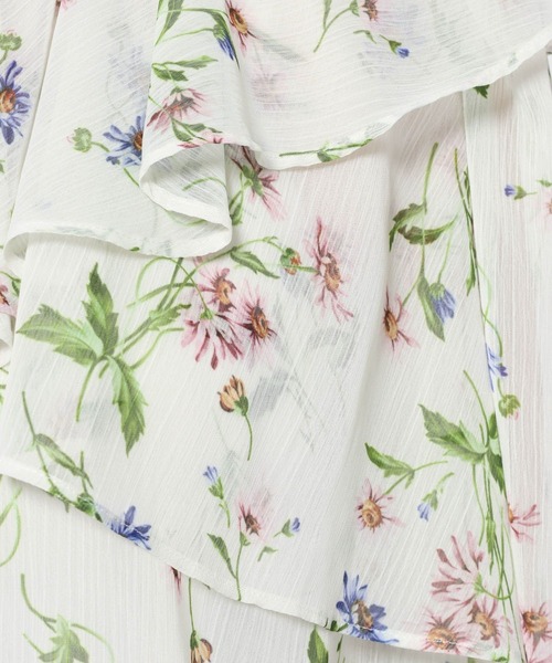 mysty woman（ミスティウーマン）の「楊柳ボタニカルブラウス 659272（シャツ/ブラウス・レディース・アイボリー/ブラック・FREE）」の14枚目の写真