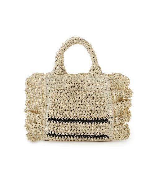 SNIDEL（スナイデル）の「ブレーズフリルロゴミニショルダー（ショルダーバッグ・レディース・ホワイト/ベージュ/ライトブルー・F）」の9枚目の写真