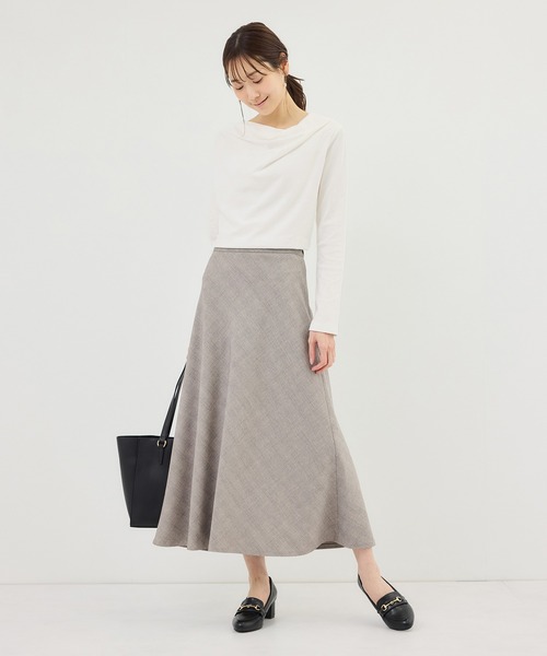 ROPE' PICNIC(ロペピクニック)の「ドレープカットトップス(Tシャツ/カットソー・レディース・ホワイト/ネイビー/サックスブルー/クリーム・FREE)」の5枚目の写真