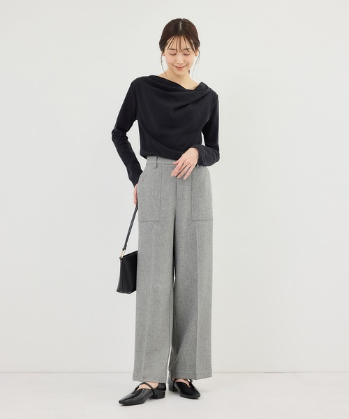 ROPE' PICNIC(ロペピクニック)の「ドレープカットトップス(Tシャツ/カットソー・レディース・ホワイト/ネイビー/サックスブルー/クリーム・FREE)」の11枚目の写真