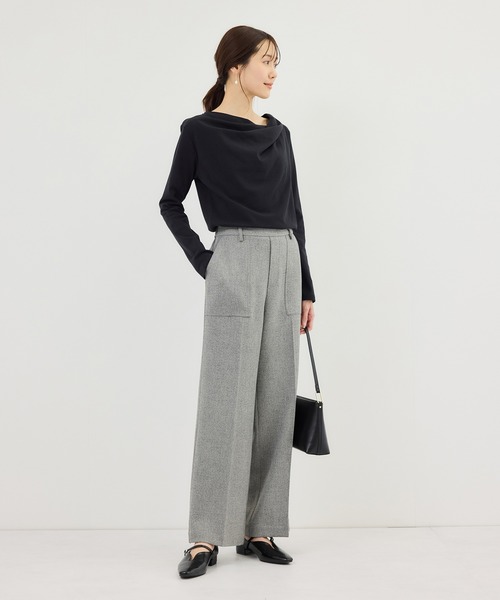 ROPE' PICNIC(ロペピクニック)の「ドレープカットトップス(Tシャツ/カットソー・レディース・ホワイト/ネイビー/サックスブルー/クリーム・FREE)」の12枚目の写真