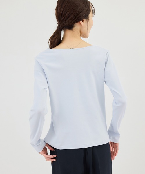 ROPE' PICNIC(ロペピクニック)の「ドレープカットトップス(Tシャツ/カットソー・レディース・ホワイト/ネイビー/サックスブルー/クリーム・FREE)」の19枚目の写真