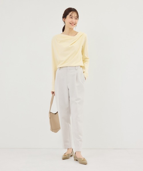 ROPE' PICNIC(ロペピクニック)の「ドレープカットトップス(Tシャツ/カットソー・レディース・ホワイト/ネイビー/サックスブルー/クリーム・FREE)」の21枚目の写真