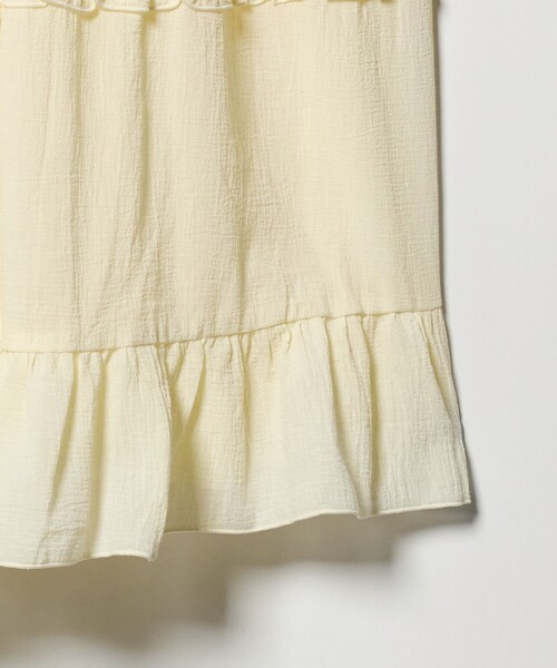 green label relaxing(グリーンレーベルリラクシング)の「楊柳フリル ロングスカート / キッズ 140cm-160cm(スカート・キッズ・ブラック/オフホワイト・140cm/150cm/160cm)」の12枚目の写真