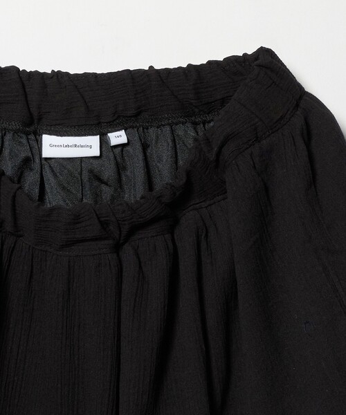 green label relaxing(グリーンレーベルリラクシング)の「楊柳フリル ロングスカート / キッズ 140cm-160cm(スカート・キッズ・ブラック/オフホワイト・140cm/150cm/160cm)」の17枚目の写真