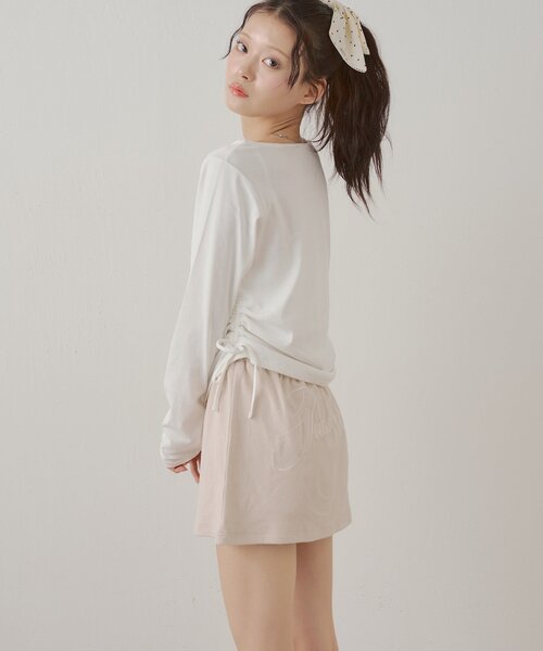 Chico(チコ)の「【セットアップ対応】バックロゴタイトミニスカート(スカート・レディース・アイボリー/ピンク/グレー/ベージュ・FREE)」の15枚目の写真