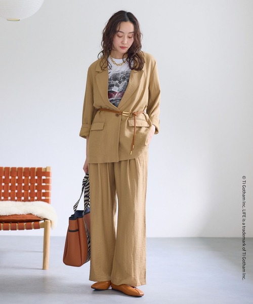 Elura(エルーラ)の「LIFE PICTURE COLLECTION*プリントT/662052(Tシャツ/カットソー・レディース・ホワイト/チャコールグレー・FREE)」の6枚目の写真