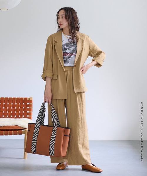 Elura(エルーラ)の「LIFE PICTURE COLLECTION*プリントT/662052(Tシャツ/カットソー・レディース・ホワイト/チャコールグレー・FREE)」の7枚目の写真