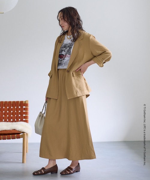 Elura(エルーラ)の「LIFE PICTURE COLLECTION*プリントT/662052(Tシャツ/カットソー・レディース・ホワイト/チャコールグレー・FREE)」の8枚目の写真