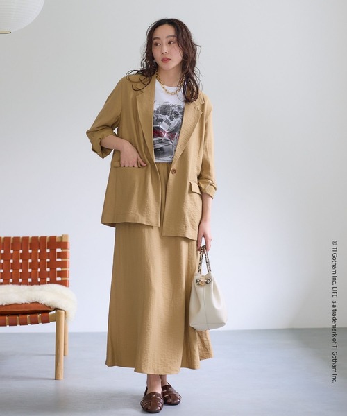 Elura(エルーラ)の「LIFE PICTURE COLLECTION*プリントT/662052(Tシャツ/カットソー・レディース・ホワイト/チャコールグレー・FREE)」の9枚目の写真