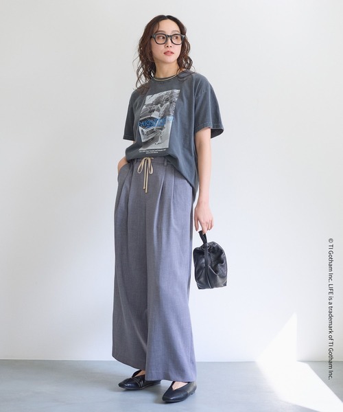 Elura(エルーラ)の「LIFE PICTURE COLLECTION*プリントT/662052(Tシャツ/カットソー・レディース・ホワイト/チャコールグレー・FREE)」の12枚目の写真