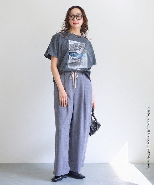 Elura(エルーラ)の「LIFE PICTURE COLLECTION*プリントT/662052(Tシャツ/カットソー・レディース・ホワイト/チャコールグレー・FREE)」の13枚目の写真