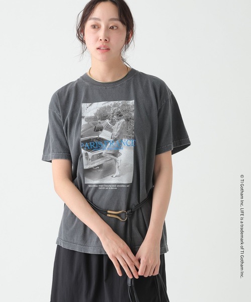 Elura(エルーラ)の「LIFE PICTURE COLLECTION*プリントT/662052(Tシャツ/カットソー・レディース・ホワイト/チャコールグレー・FREE)」の19枚目の写真