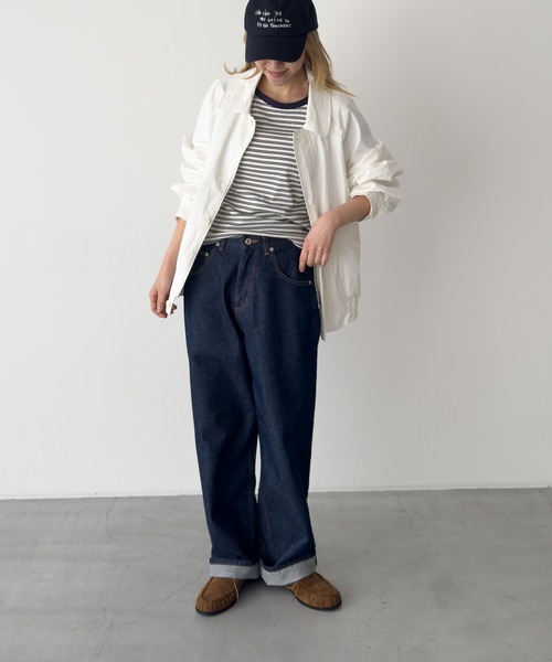 CANAL JEAN（キャナルジーン）の「El mar　コットンナイロンブルゾン（ブルゾン・レディース・アイボリー・ONE SIZE）」の5枚目の写真