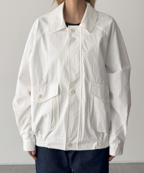 CANAL JEAN（キャナルジーン）の「El mar　コットンナイロンブルゾン（ブルゾン・レディース・アイボリー・ONE SIZE）」の6枚目の写真