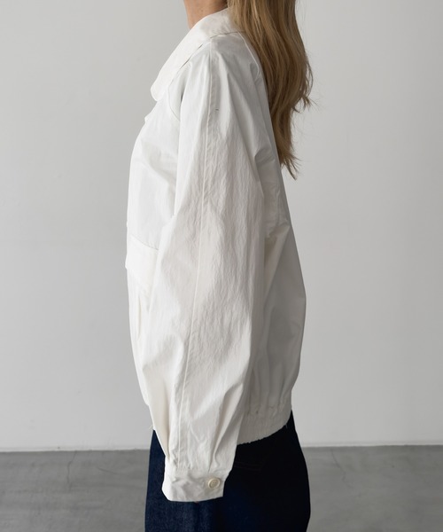 CANAL JEAN（キャナルジーン）の「El mar　コットンナイロンブルゾン（ブルゾン・レディース・アイボリー・ONE SIZE）」の7枚目の写真