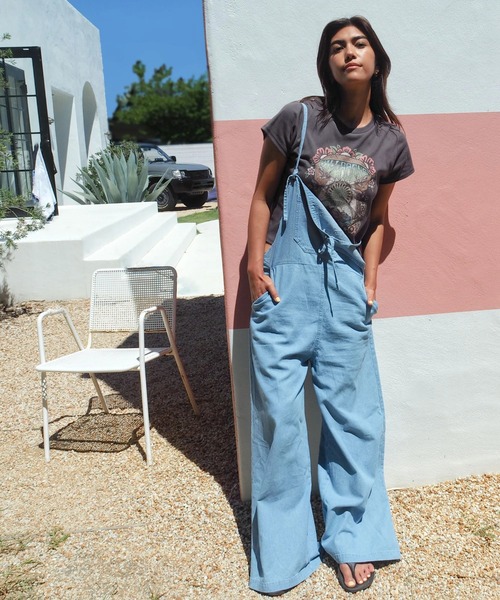 BILLABONG（ビラボン）の「BILLABONG ウィメンズ WOVEN SALOPETTE ロングパンツ 【2026年春夏モデル】/ビラボンサロペット（サロペット/オーバーオール・レディース・ブラック/インディゴブルー/ライトブルー・MEDIUM）」の11枚目の写真