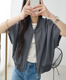 ReDial（リダイアル）の「ジップポンチョジャケット（ブルゾン）」