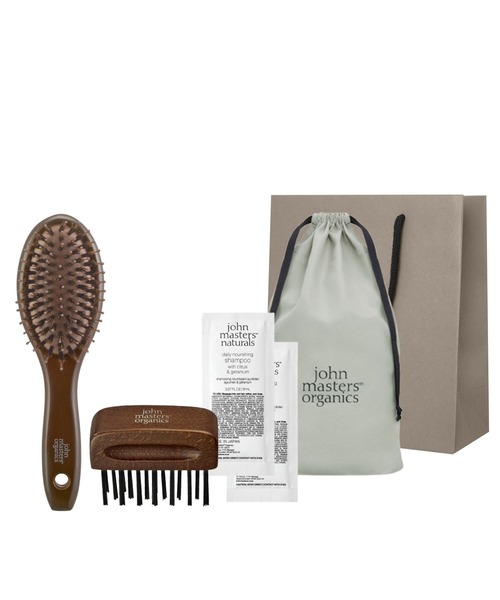 john masters organics(ジョンマスターオーガニック)の「【ZOZO限定】ヘアブラシケアセット(コンボミニ・クリーナー)(ヘアケアキット/ギフトセット・レディース・ブラウン・FREE)」の2枚目の写真