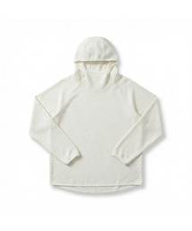 HELLOJUN（へロージュン）の「ライトウェイトエアトレーニングワッフルフードパーカー[ホワイト]（パーカー）」