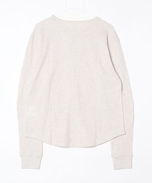 JIEDA（ジエダ）の「WAFFLE HENRY NECK L/S（Tシャツ/カットソー・メンズ・ブラック/オフホワイト・2/1）」の4枚目の写真