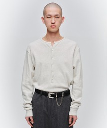 JIEDA（ジエダ）の「WAFFLE HENRY NECK L/S（Tシャツ/カットソー）」