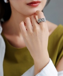 HUG.U（ハグユー）の「サージカルステンレス ワイドリング（リング）」