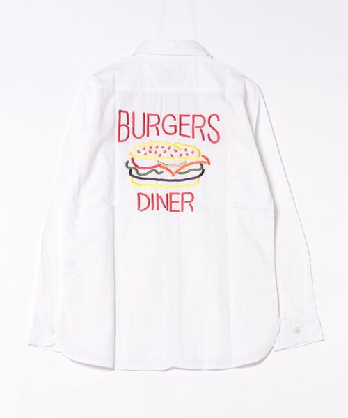 EFFECTEN（エフェクテン）の「【HOUSTON】BURGERS　刺繍　シャツ（シャツ/ブラウス・メンズ・オフホワイト・X-LARGE/MEDIUM）」の2枚目の写真