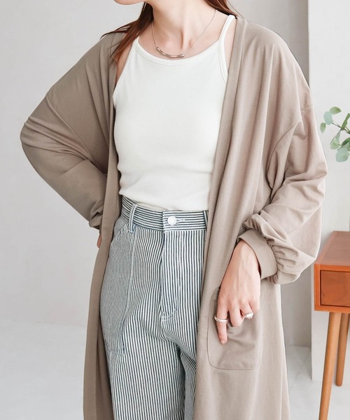 NYLAUS(ナイラス)の「【SG】接触冷感ロングカーディガン(カーディガン/ボレロ・レディース・ブラック/ブルー・M)」の17枚目の写真