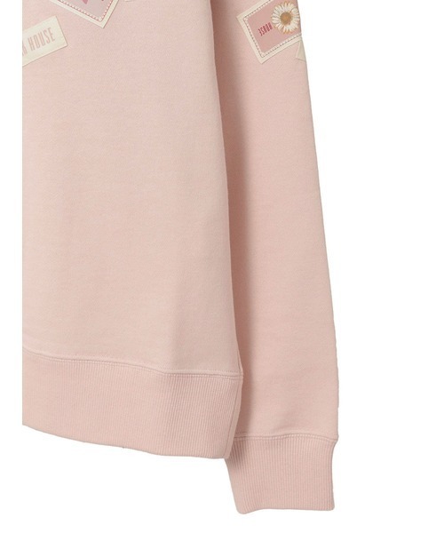 PINK HOUSE（ピンクハウス）の「Pロゴ＆ネームワッペン使いトレーナー（スウェット・レディース・レッド/ピンク/ブラック/オフホワイト/ネイビー・LARGE/MEDIUM）」の9枚目の写真