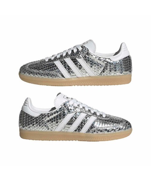 adidas(アディダス)の「adidas Originals SAMBA SHOES(アディダスオリジナルス サンバ シューズ)(スニーカー・レディース・ブラック系/シルバー系・23cm/23.5cm/24cm/24.5cm/25cm/25.5cm/26cm/26.5cm/27cm/27.5cm/28cm/28.5cm/29cm)」の4枚目の写真
