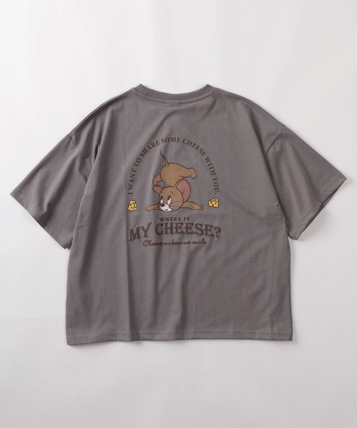 Tom&Jerry(トムアンドジェリー)の「【71】【TOM&JERRY/トムとジェリー】 ワイド プリントTシャツ/刺繍/バックプリント/レディース(S)(Tシャツ/カットソー・レディース・サックスブルー/グレイッシュベージュ/ブラック/パープル/アッシュグレー/チャコールグレー/グレー/レッド/ライム/ホワイト/ラベンダー/オレンジ/ダークグレー/ホワイト系その他/ライトグレー/カーキ・L/M)」の19枚目の写真