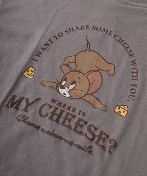 Tom&Jerry(トムアンドジェリー)の「【71】【TOM&JERRY/トムとジェリー】 ワイド プリントTシャツ/刺繍/バックプリント/レディース(S)(Tシャツ/カットソー・レディース・サックスブルー/グレイッシュベージュ/ブラック/パープル/アッシュグレー/チャコールグレー/グレー/レッド/ライム/ホワイト/ラベンダー/オレンジ/ダークグレー/ホワイト系その他/ライトグレー/カーキ・L/M)」の22枚目の写真