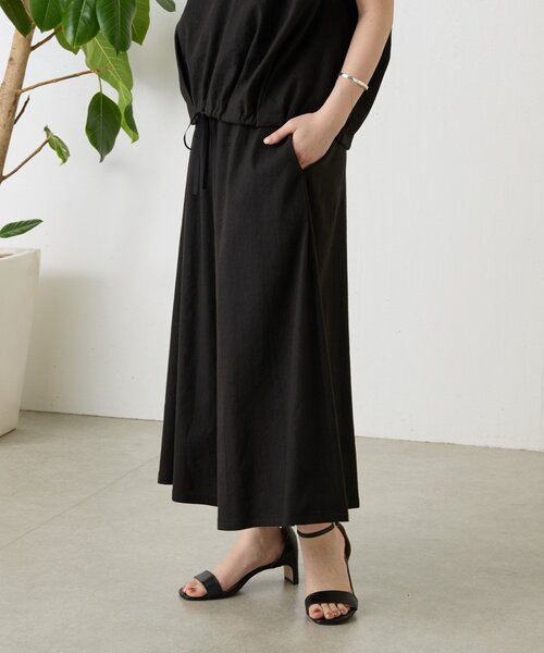 BEARDSLEY(ビアズリー)の「リネンウエストリブキュロット【セットアップ】(その他パンツ・レディース・ベージュ/ブラック/グレー・0/1)」の12枚目の写真