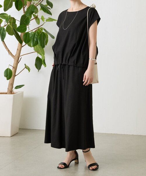 BEARDSLEY（ビアズリー）の「《ZOZO先行予約開始》リネンキュロット（その他パンツ・レディース・ベージュ/ブラック/グレー・0/1）」の8枚目の写真